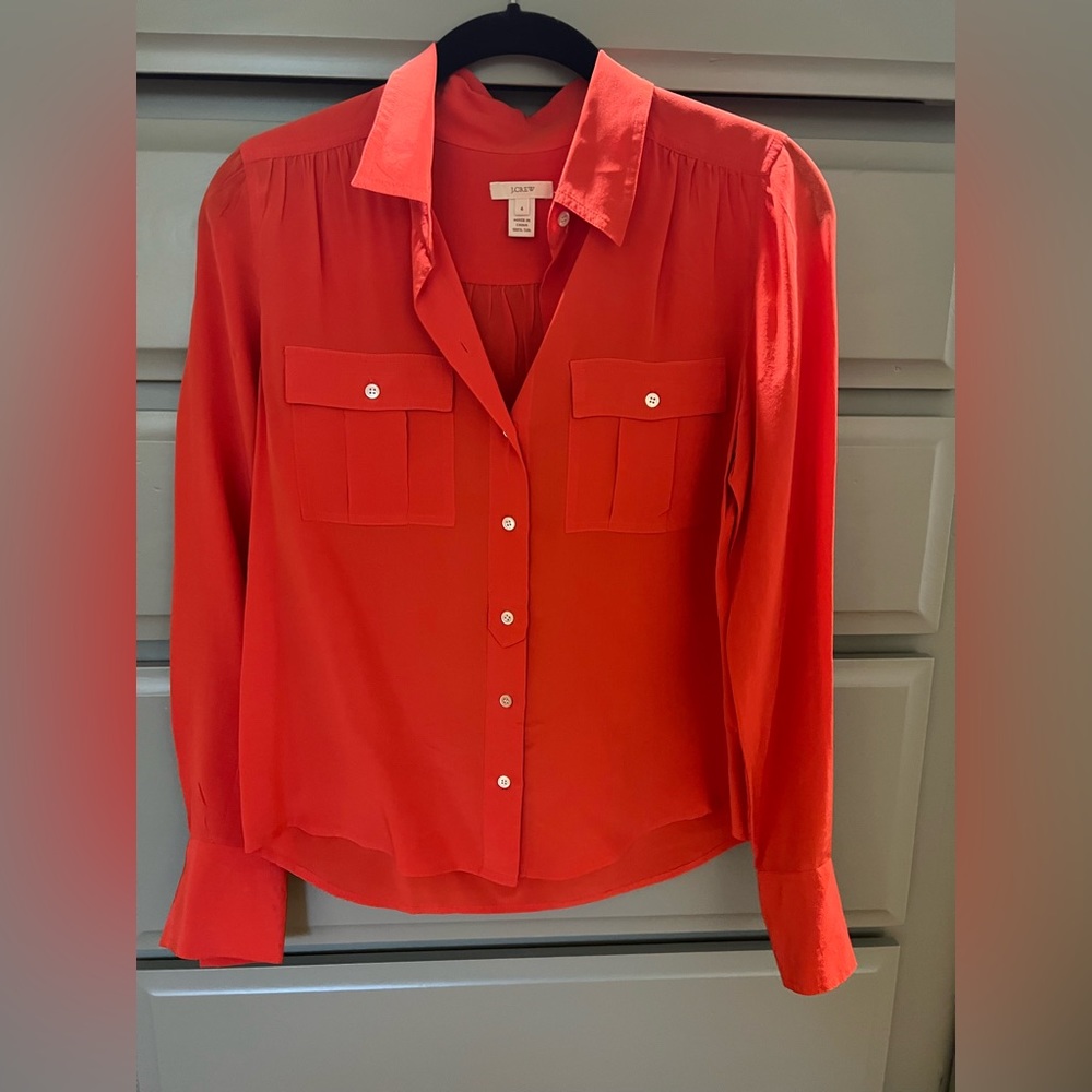 JCrew Silk Dress shirt